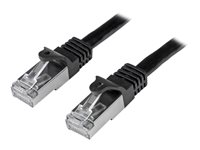 1M CAT6 SHIELDED GIGABIT NETWORK PATCH CABLE -BLACK N6SPAT1MBK