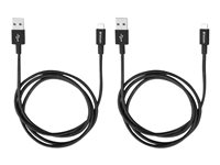 MICRO B USB CABLE SYNC o CHARGE 100CM BLACK + MICRO B 48874