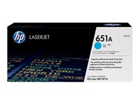 HP 651A cyan LaserJet-tonerkassett, original, 16000 sidor, Cyan, 1 styck CE341A