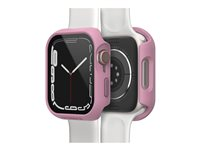 OtterBox Eclipse - Skydd främre hölje för smartwatch - med skärmskydd - mulberry muse (rosa) - för Apple Watch (45 mm) 77-93669