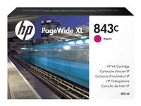 HP 843C - 400 ml - magenta - original - PageWide XL - bläckpatron - för PageWide XL 4000, 4100, 4200, 4500, 4600, 4700, 5000, 5100, 5200 C1Q67A