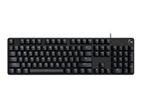 Logitech G G413 SE - Tangentbord - bakgrundsbelyst - USB - QWERTY - nordiskt (danska/finska/norska/svenska) - tangentbrytare: Tactile - svart 920-010436