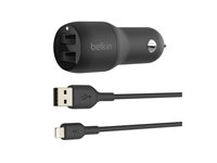 Belkin Boost Charge, Automatisk, Cigarr tändare, 1 m, Svart CCD001bt1MBK