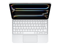 Apple Magic Keyboard - Tangentbord och foliefodral - med pekdyna - bakgrundsbelyst - Apple Smart connector - svensk - vit MWR03S/A