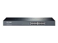 TP-Link TL-SG1016, Ohanterad, Gigabit Ethernet (10/100/1000), Full duplex, Rackmontering, 1U TL-SG1016