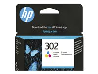 HP 302 TRI-COLOR ORIGINAL INK EN/PL/HU/CZ/SL CARTRIDGE F6U65AE#BA3