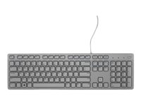 DELL KB216, Fullstor (100 %), Kabel, USB, QWERTY, Grå 580-ADGZ