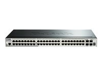 D-Link DGS-1510-52X, hanterad, L3, Gigabit Ethernet (10/100/1000), Full duplex, Rackmontering, 1U DGS-1510-52X