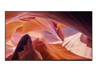 Sony Bravia Professional Displays FWD-65X80L - 65" Diagonal klass (64.5" visbar) - X80L Series LED-bakgrundsbelyst LCD-skärm - med TV-mottagare - digital skyltning - Smart TV - Google TV - 4K UHD (2160p) 3840 x 2160 - HDR - blinkande ram, Direct LED  FWD-65X80L