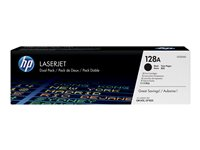 HP 128A svart LaserJet-tonerkassett, original, 2-pack, 4000 sidor, Svart, 2 styck CE320AD