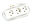 3-way power strip no-earth, 1,5 whi...