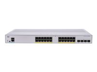 Cisco Business 350 Series 350-24P-4X - Switch - L3 - Administrerad - 24 x 10/100/1000 (PoE+) + 4 x 10 Gigabit SFP+ - rackmonterbar - PoE+ (195 W) CBS350-24P-4X-UK