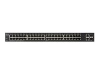 Cisco Small Business Smart Plus SG220-50P - Switch - Managed - 48 x 10/100/1000 (PoE) + 2 x combo Gigabit SFP - desktop, rack-mountable - PoE (375 W) SG220-50P-K9-EU