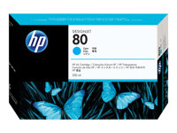 HP 80 - 350 ml - cyan - original - DesignJet - bläckpatron - för DesignJet 1050c, 1050c plus, 1055cm, 1055cm plus C4846A