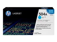 HP 504A cyan LaserJet-tonerkassett, original, 7000 sidor, Cyan, 1 styck CE251A