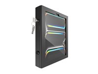 Compulocks iPad Pro M4 13" (2024), Apex Secured Enclosure Wall Mount - Monteringssats (hölje, ställ) - synliga kameror och sensorer fram/bak - för surfplatta - låsbar - metallram - svart - skärmstorlek: 13" - monteringsgränssnitt: 100 x 100 mm - bänk 159B13PAPX4B