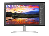 LG 32UN650P-W, 80 cm (31.5"), 3840 x 2160 pixlar, 4K Ultra HD, LED, 5 ms, Silver 32UN650P-W.BEU