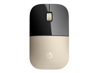 HP Z3700 trådlös mus, guld, Ambidextrous, Optisk, RF Trådlös, 1200 DPI, Guld X7Q43AA