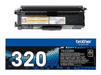 Brother TN-320BK, 2500 sidor, Svart, 1 styck TN320BK