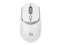 Logitech G G309 - Mus - gaming - optisk - 6 knappar - trådlös - 2.4 GHz, Bluetooth - USB Logitech LIGHTSPEED-mottagare - vit 910-007207