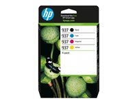 HP 937 - 4-pack - svart, gul, cyan, magenta - original - bläckpatron - för P/N: 403X8B#ABF, 5A0S0C 6C400NE