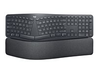 Logitech ERGO K860 Split Keyboard for Business - Tangentbord - trådlös - Bluetooth LE - tysk - grafit 920-010345