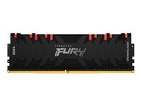 Kingston FURY Renegade RGB - DDR4 - sats - 64 GB: 2 x 32 GB - DIMM 288-pin - 3200 MHz / PC4-25600 - CL16 - 1.35 V - ej buffrad - icke ECC - svart KF432C16RBAK2/64