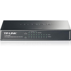 TP-Link TL-SG1008P, Ohanterad, Gigabit Ethernet (10/100/1000), Full duplex, Strömförsörjning via Ethernet (PoE) stöd TL-SG1008P