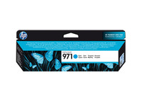 HP 971 - Cyan - original - bläckpatron - för Officejet Pro X451dn, X451dw, X476dn MFP, X476dw MFP, X551dw, X576dw MFP CN622AE