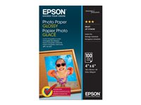 Epson Photo Paper Glossy - 10x15cm - 100 Ark, Glansigt, 200 g/m ^, 100 ark, - WorkForce WF-7620DTWF - WorkForce WF-7610DWF - WorkForce WF-7110DTW - WorkForce WF-3640DTWF -..., 100 mm, 150 mm C13S042548