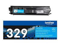 Brother TN-329C, 6000 sidor, Cyan, 1 styck TN329C