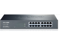 TP-Link TL-SG1016DE, hanterad, L2, Gigabit Ethernet (10/100/1000), Full duplex, Rackmontering TL-SG1016DE