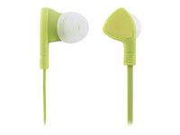 E110 In-ear headset, 1-button remote, 3.5mm, mic, lime gre HL-W105