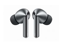 Samsung Galaxy Buds3 Pro - True wireless-hörlurar med mikrofon - inuti örat - Bluetooth - aktiv brusradering - silver SM-R630NZAAEUB