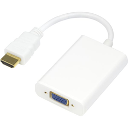 Deltaco HDMI-VGA8, 1080p, Vit HDMI-VGA8