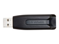 Verbatim V3, 64 GB, USB Type-A, 3.2 Gen 1 (3.1 Gen 1), Utan skyddshatt, Svart, Grå 49174