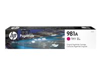 HP 981A - 69 ml - magenta - original - PageWide - bläckpatron - för PageWide Enterprise Color MFP 586, PageWide Managed Color E55650 J3M69A