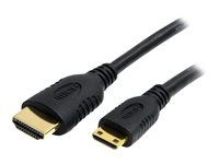 StarTech.com HDACMM50CM, 0,5 m, HDMI Typ A (standard), HDMI Type C (Mini), 3D kompatibilitet, Ljudreturkanal (ARC), Svart HDACMM50CM