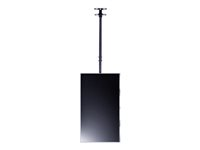 Multibrackets M Public Ceilingmount Large Single - Monteringssats (takplatta, lutande takmontering, VSA-adapter) - för LCD-display - stål - svart - skärmstorlek: 42"-63" - takmonterbar 7350022735484