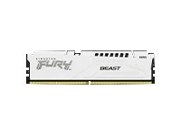 Kingston FURY Beast - DDR5 - modul - 32 GB - DIMM 288-pin - 6400 MHz / PC5-51200 - CL32 - 1.4 V - ej buffrad - on-die ECC - vit KF564C32BWE-32