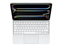 Apple Magic Keyboard - Tangentbord och foliefodral - med pekdyna - bakgrundsbelyst - Apple Smart connector - QWERTY - turkiska - vit MWR43TX/A