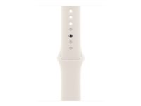 Apple - Band för smart klocka - 46mm - M/L (passar handleder på 160 - 210 mm) - starlight MXM73ZM/A