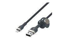 Belkin CAA010BT2MBL, 1 m, USB A, USB C/Lightning, Hankoppling, Hankoppling, Blå CAA010BT2MBL