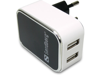 AC Charger Dual USB 2A EU AC Charger Dual USB 2.4+1A 440-57