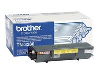 Brother TN-3280, 8000 sidor, Svart, 1 styck TN3280