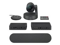 Logitech Rally Ultra-HD ConferenceCam, Videokonferenssystem för grupper, 4K Ultra HD, 60 fps, 15x, Svart 960-001237