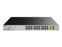 D-Link DGS-1026MP, Ohanterad, Gigabit Ethernet (10/100/1000), Strömförsörjning via Ethernet (PoE) stöd, Rackmontering DGS-1026MP