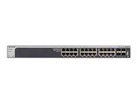 NETGEAR XS728T, hanterad, L2+/L3, 10G Ethernet (100/1000/10000), Full duplex, Rackmontering XS728T-100NES