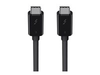Belkin F2CD084bt0.8MBK, USB C, USB C, 0,8 m, Svart, 40 Gbit/s F2CD084bt0.8MBK