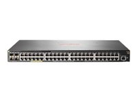 HPE Aruba 2930F 48G PoE+ 4SFP - Switch - L3 - Administrerad - 48 x 10/100/1000 (PoE+) + 4 x gigabit SFP (upplänk) - rackmonterbar - PoE+ (370 W) JL262A